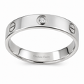 Bezel Set Court Profile Band
