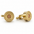 SHOTGUN COLLECTION: Cheshire 12 Gauge Gold Plated Cuff Links