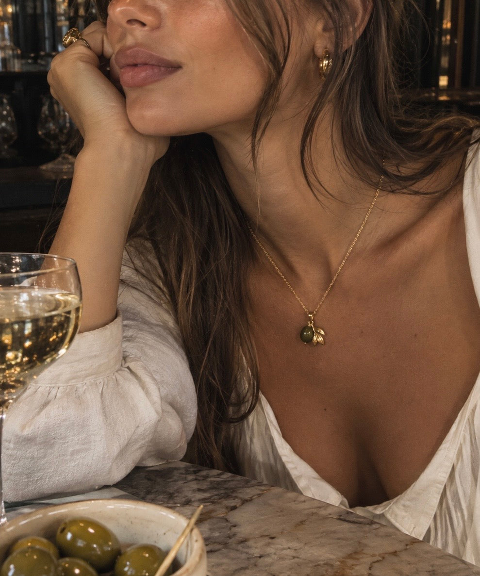 THE APÉRITIF COLLECTION: Extend The Olive Branch Necklace