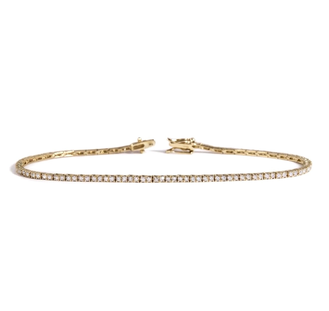Skinny tennis bracelet