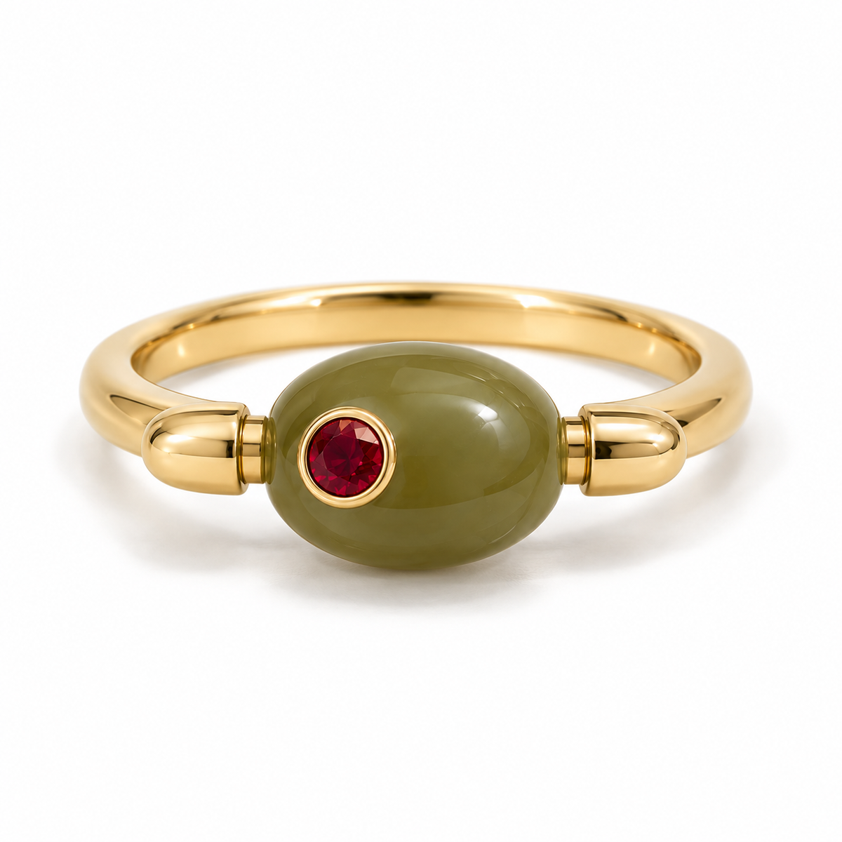THE APÉRITIF COLLECTION: Martini Green Olive Ring