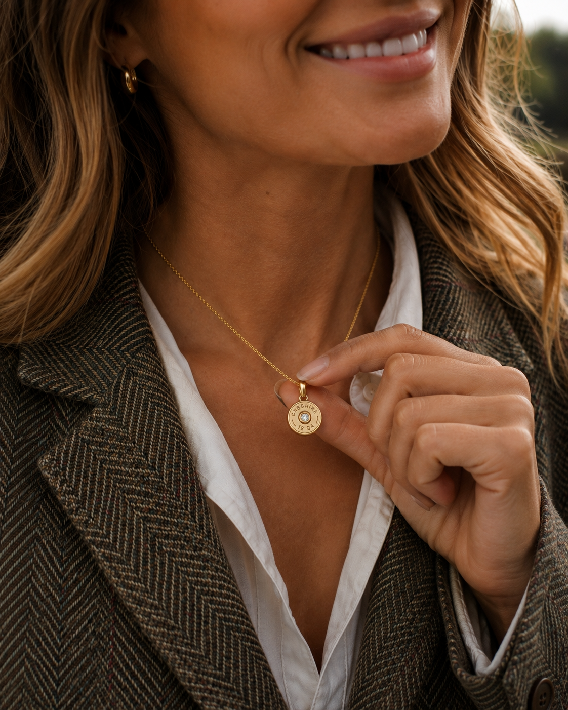 SHOTGUN COLLECTION: 12 Gauge Pendant Gold