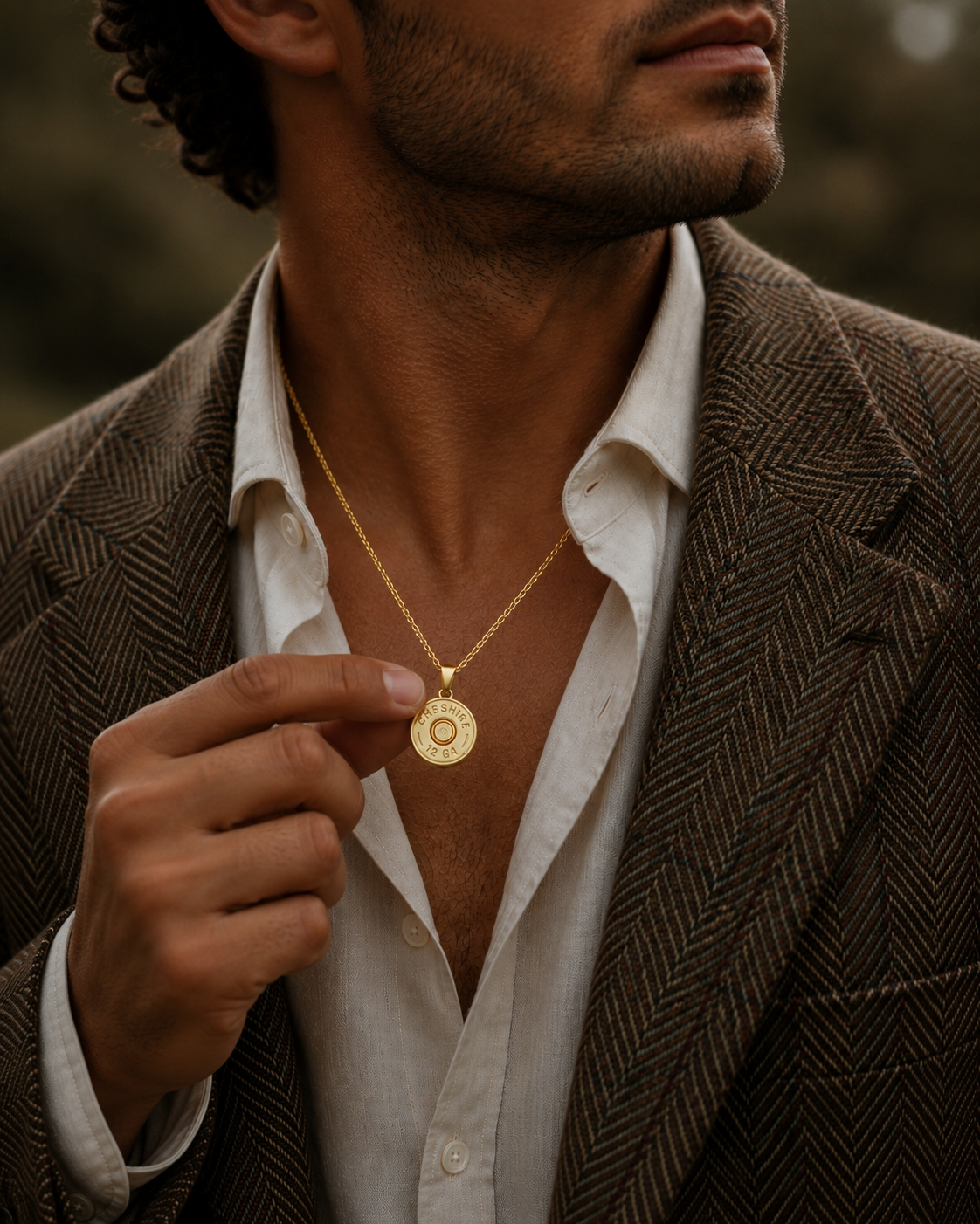MENS SHOTGUN COLLECTION: 12 Gauge Pendant Gold