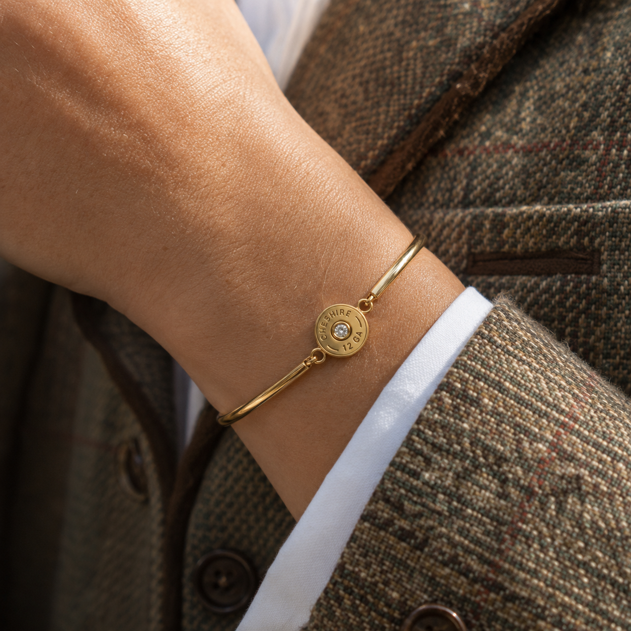 SHOTGUN COLLECTION: Cheshire 12 Gauge Bangle Gold
