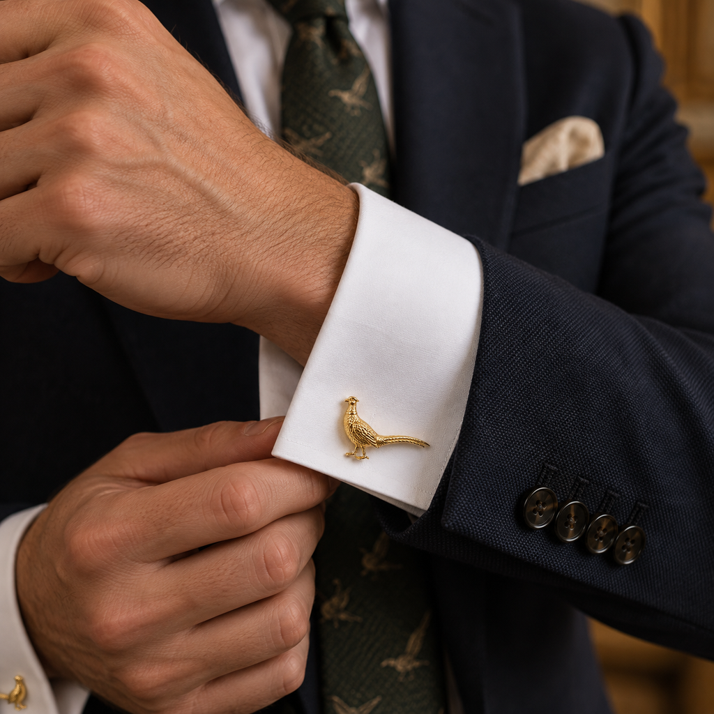 SHOTGUN COLLECTION: Pheasant Cuff Links