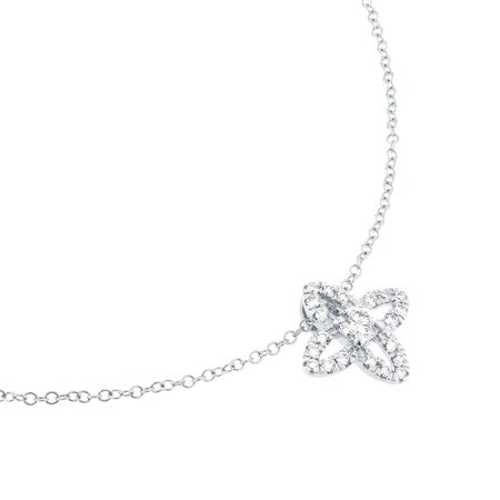 Flora Lumière Floral Openwork Diamond Pendant