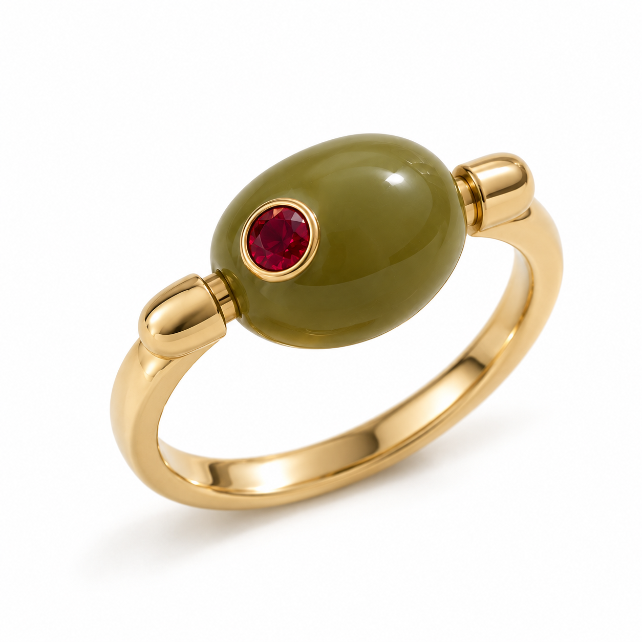 THE APÉRITIF COLLECTION: Martini Green Olive Ring