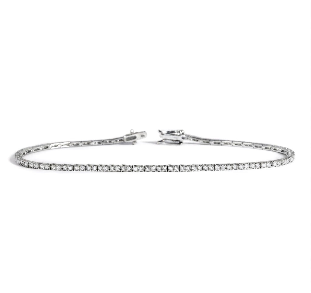 Skinny tennis bracelet