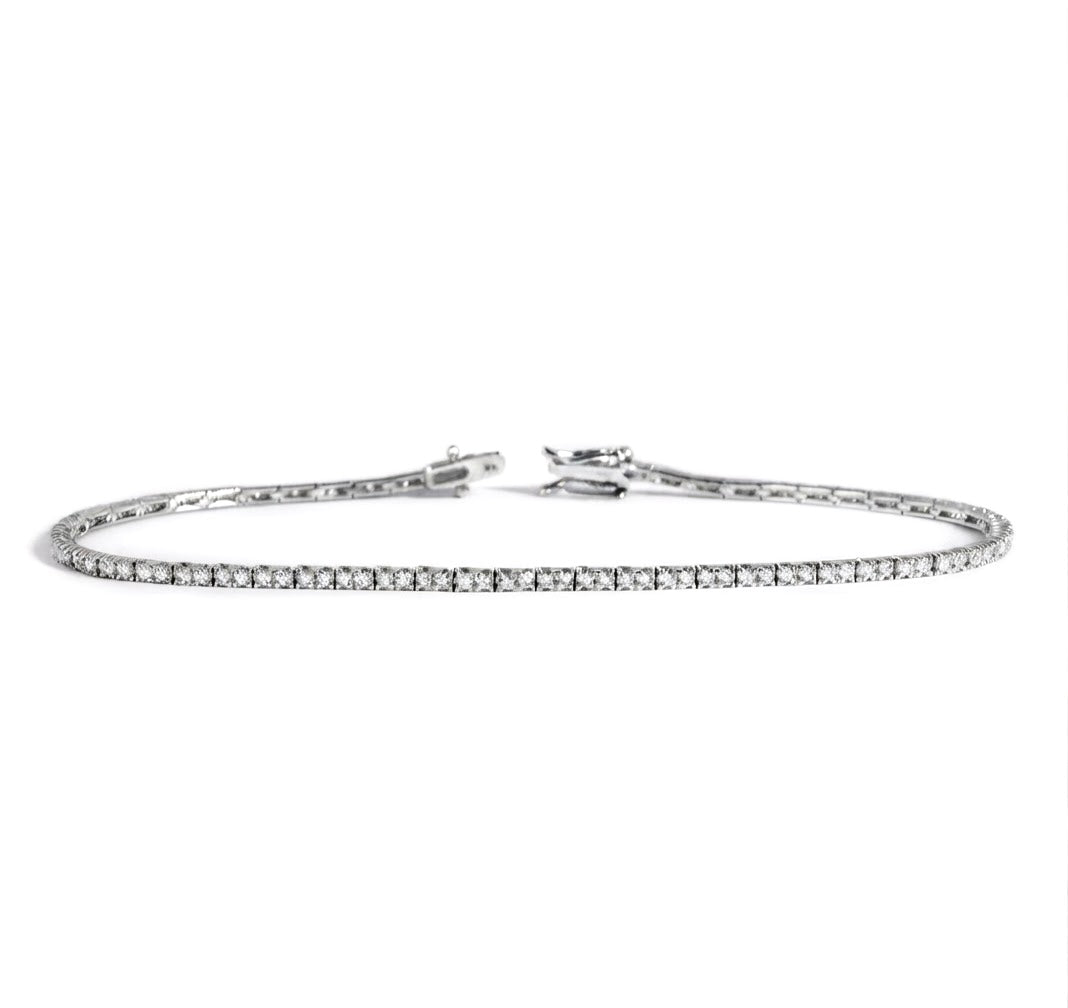 Skinny tennis bracelet