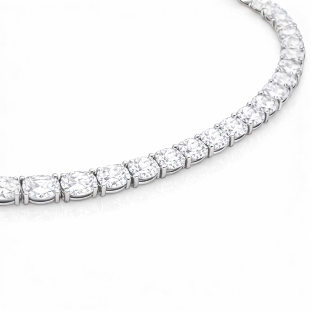 BRIDAL COLLECTION: Oval Tennis Necklace