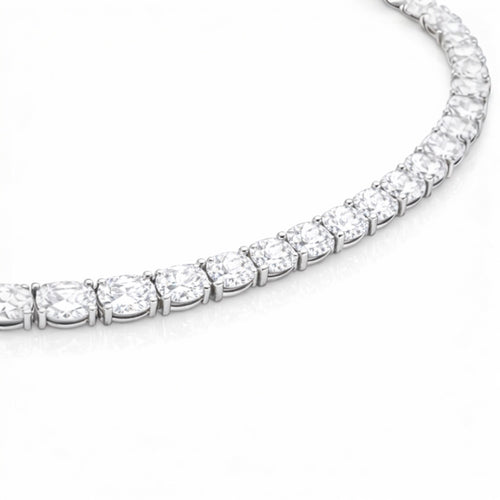 BRIDAL COLLECTION: Oval Tennis Necklace