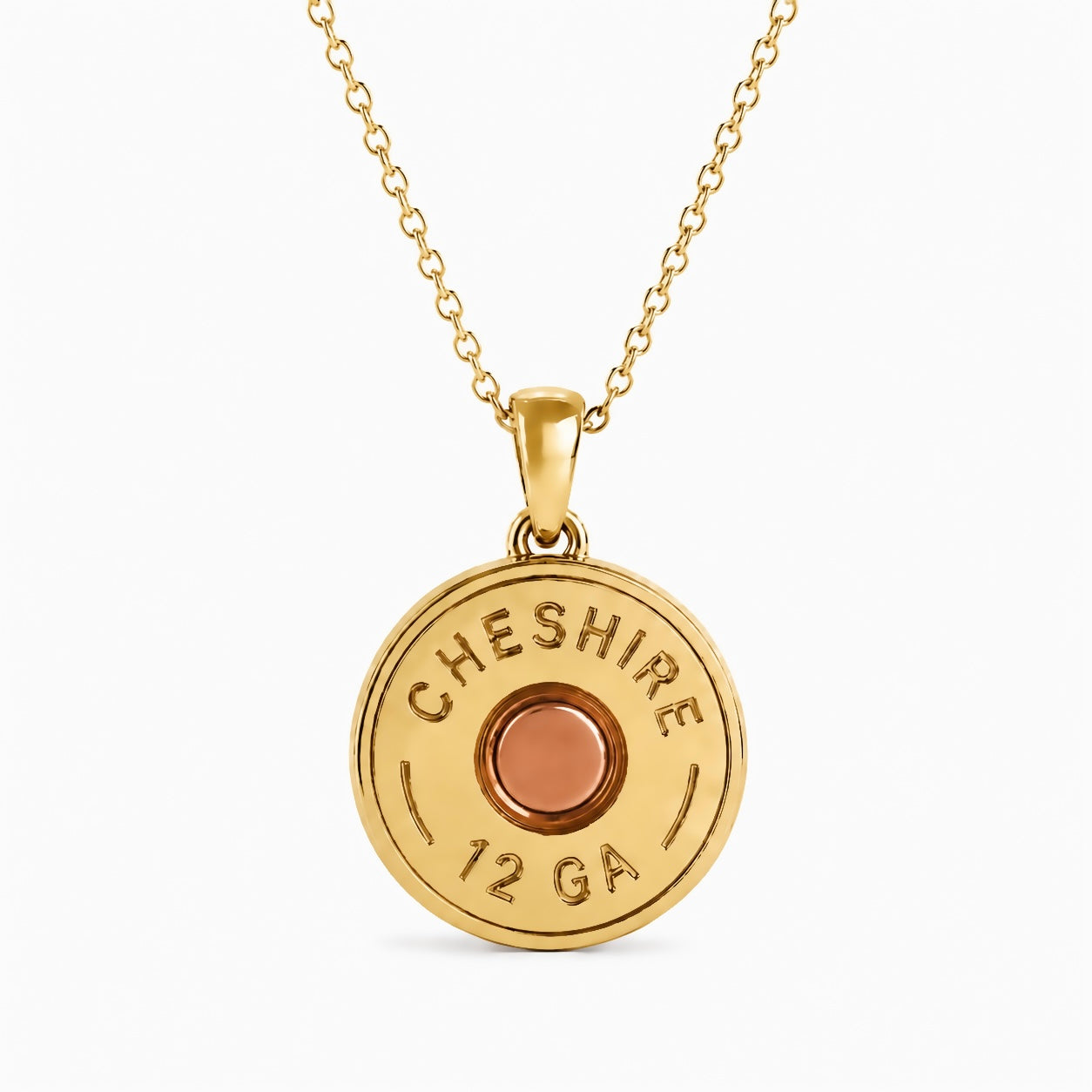 MENS SHOTGUN COLLECTION: 12 Gauge Pendant Gold Mix