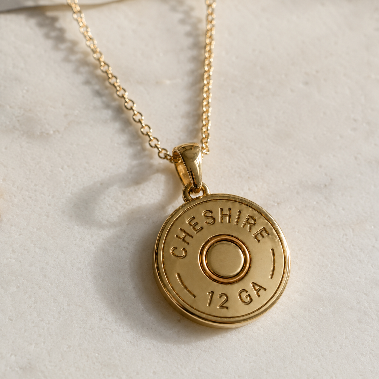 MENS SHOTGUN COLLECTION: 12 Gauge Pendant Gold