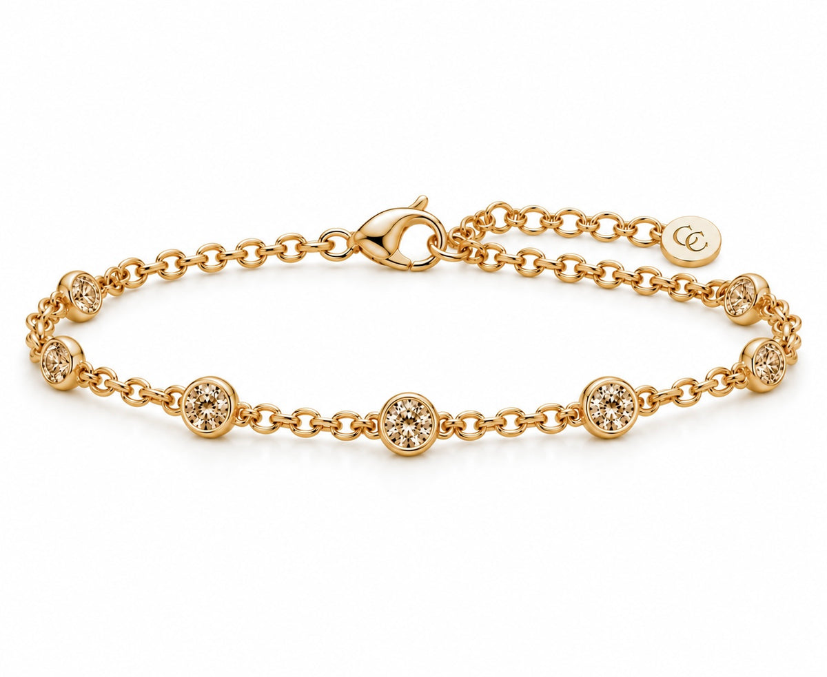 THE APÉRITIF COLLECTION: Champagne Bubble Chain Bracelet