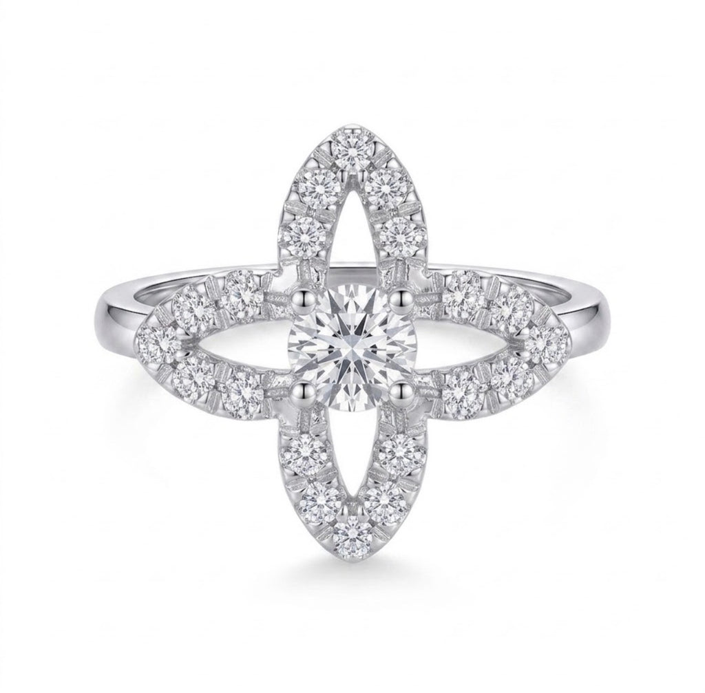 Flora Lumière Floral Openwork Ring