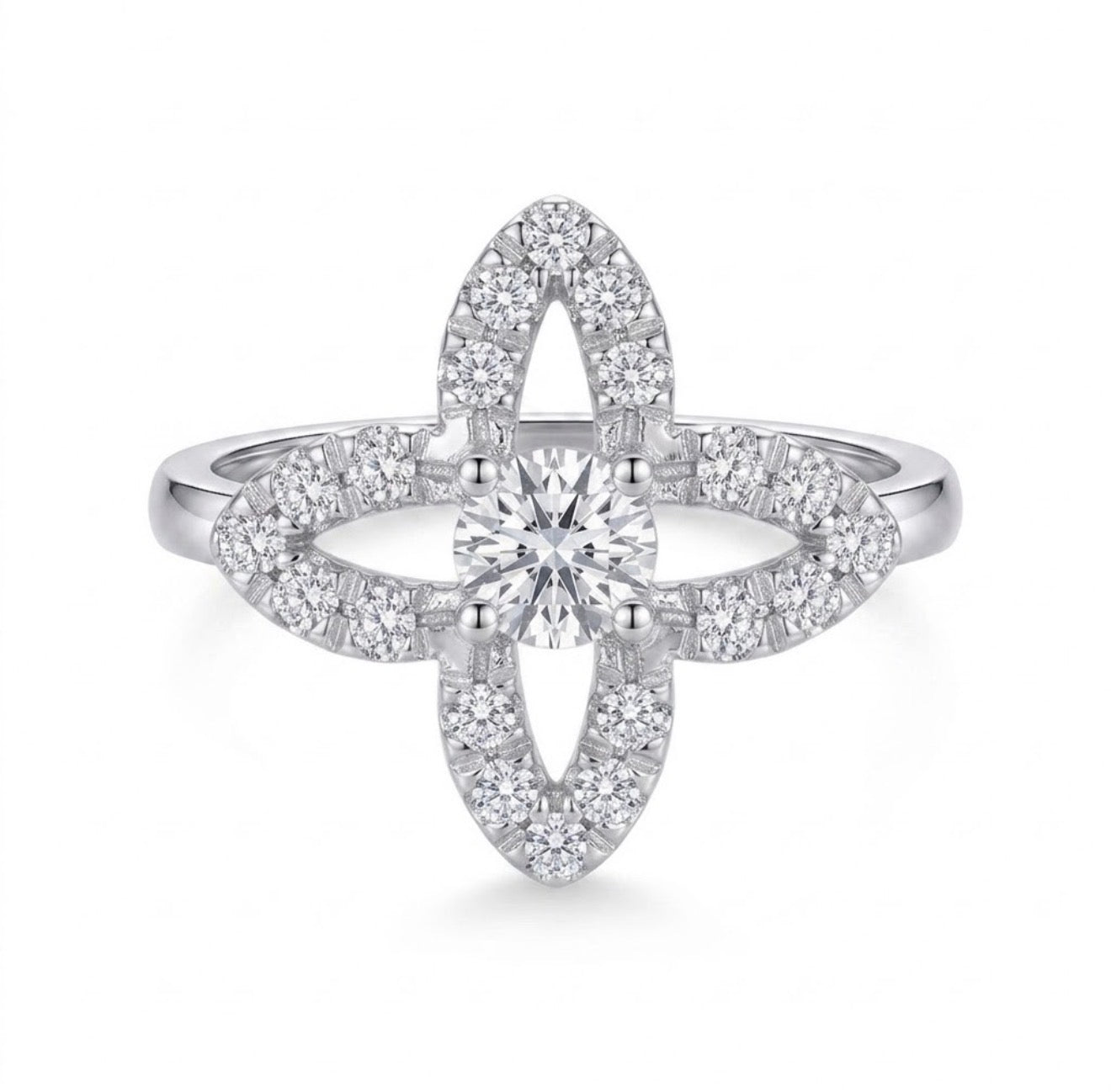 Flora Lumière Floral Openwork Ring
