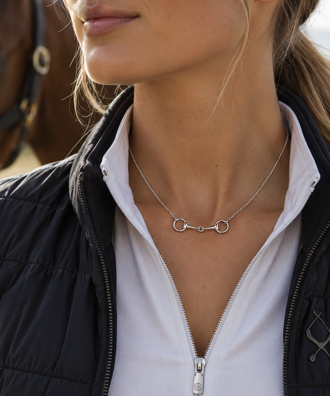 EQUESTRIAN COLLECTION: Small Size Horse Snaffle Pendant