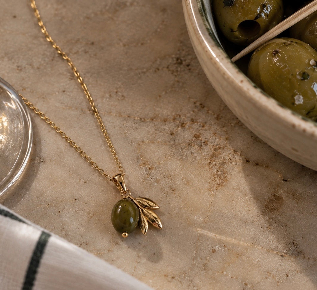 THE APÉRITIF COLLECTION: Extend The Olive Branch Necklace