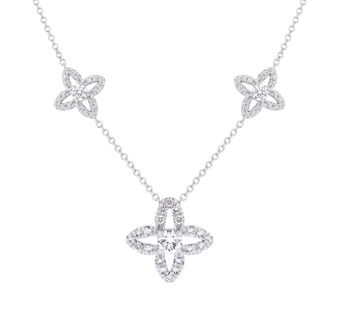 Flora Lumière Multi-Motif Diamond Necklace