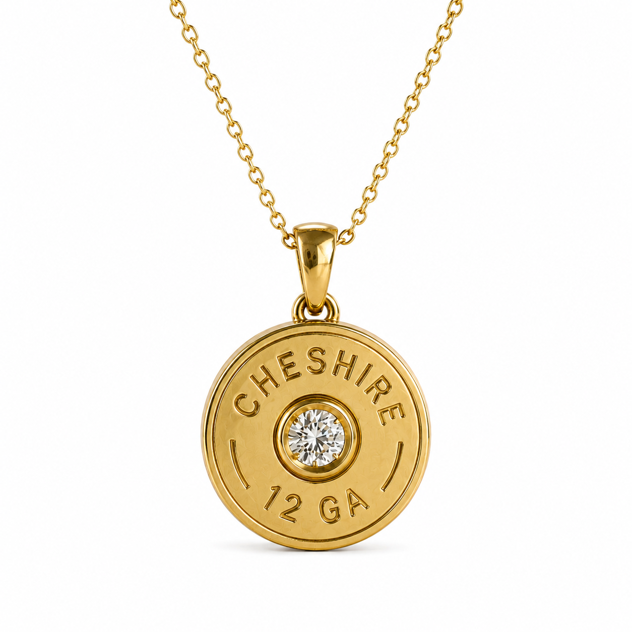 SHOTGUN COLLECTION: 12 Gauge Pendant Gold