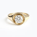 Inset stone signet