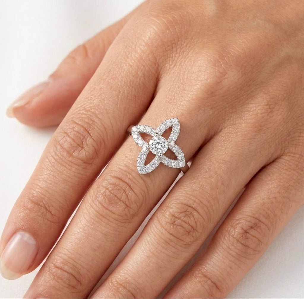 Flora Lumière Floral Openwork Ring