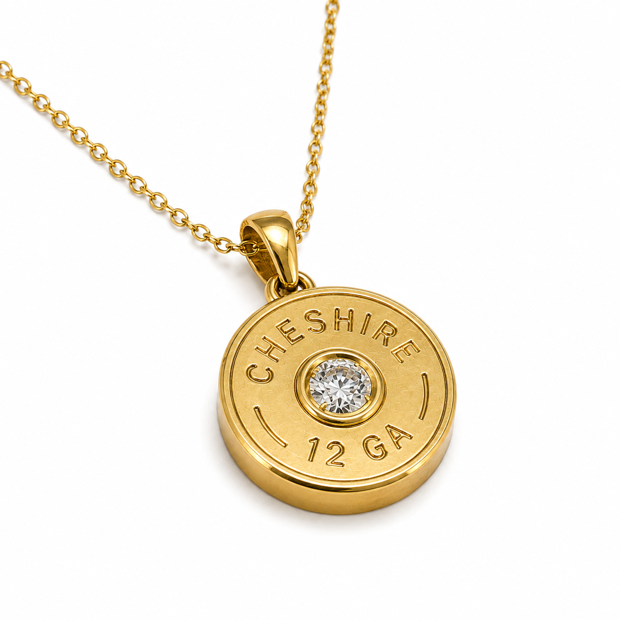 SHOTGUN COLLECTION: 12 Gauge Pendant Gold