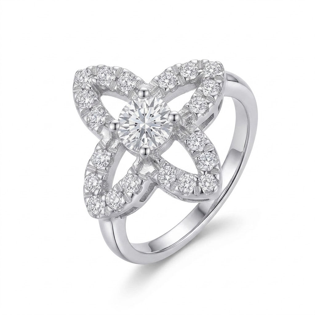 Flora Lumière Floral Openwork Ring