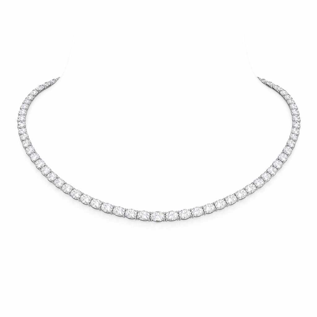 BRIDAL COLLECTION: Oval Tennis Necklace