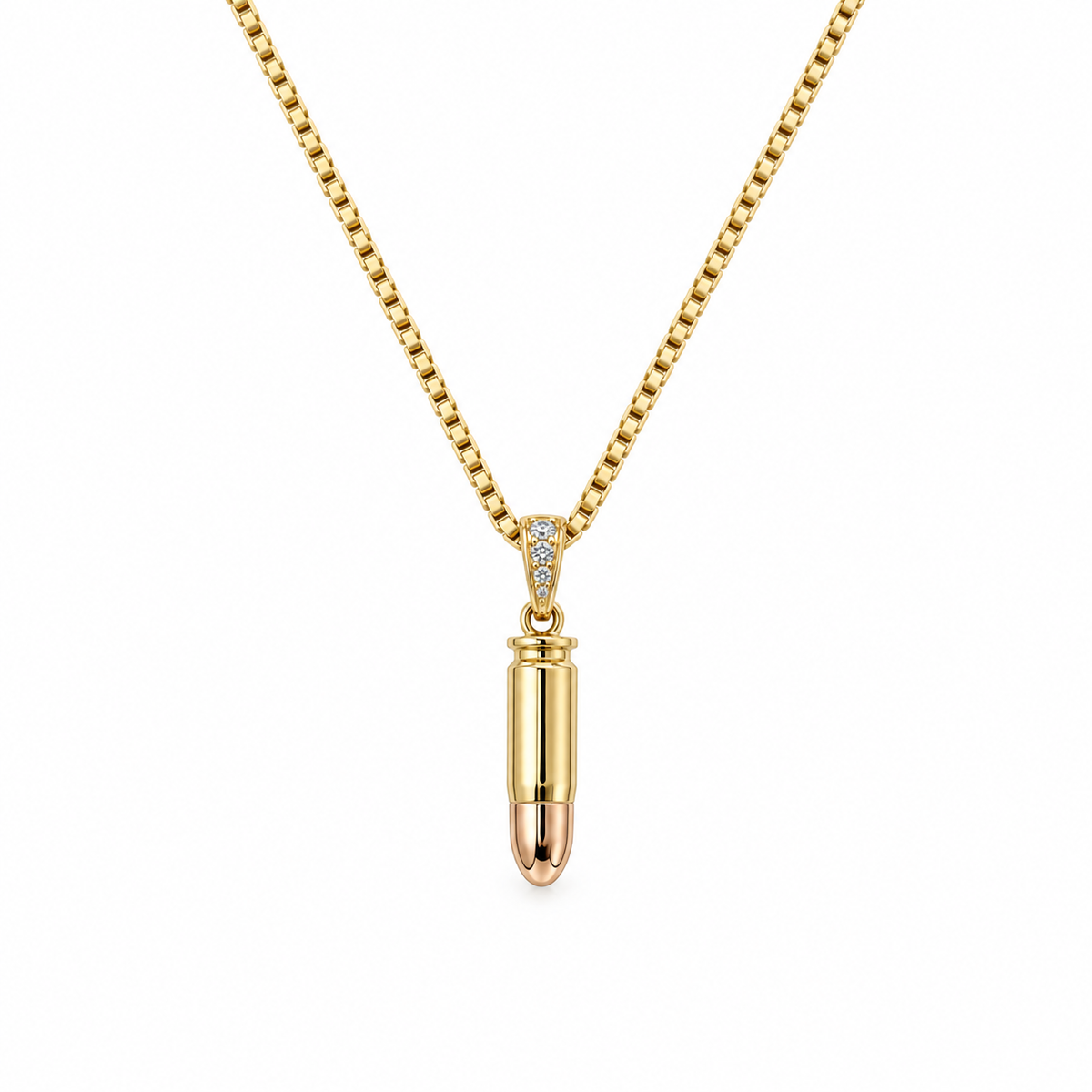 SHOTGUN COLLECTION: Bullet Pendant with diamond bale