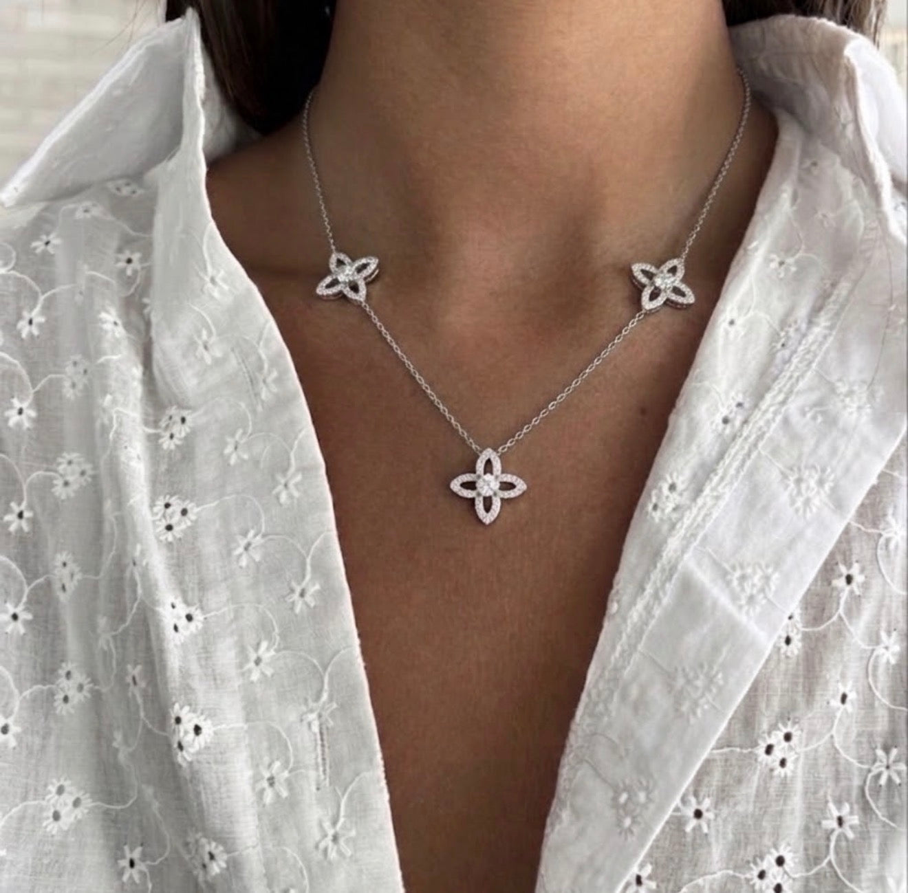 Flora Lumière Multi-Motif Diamond Necklace
