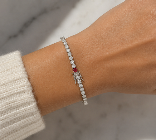 COLOUR COLLECTION: Ruby Romance Tennis Bracelet