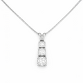 Three-Stone Pendant Necklace