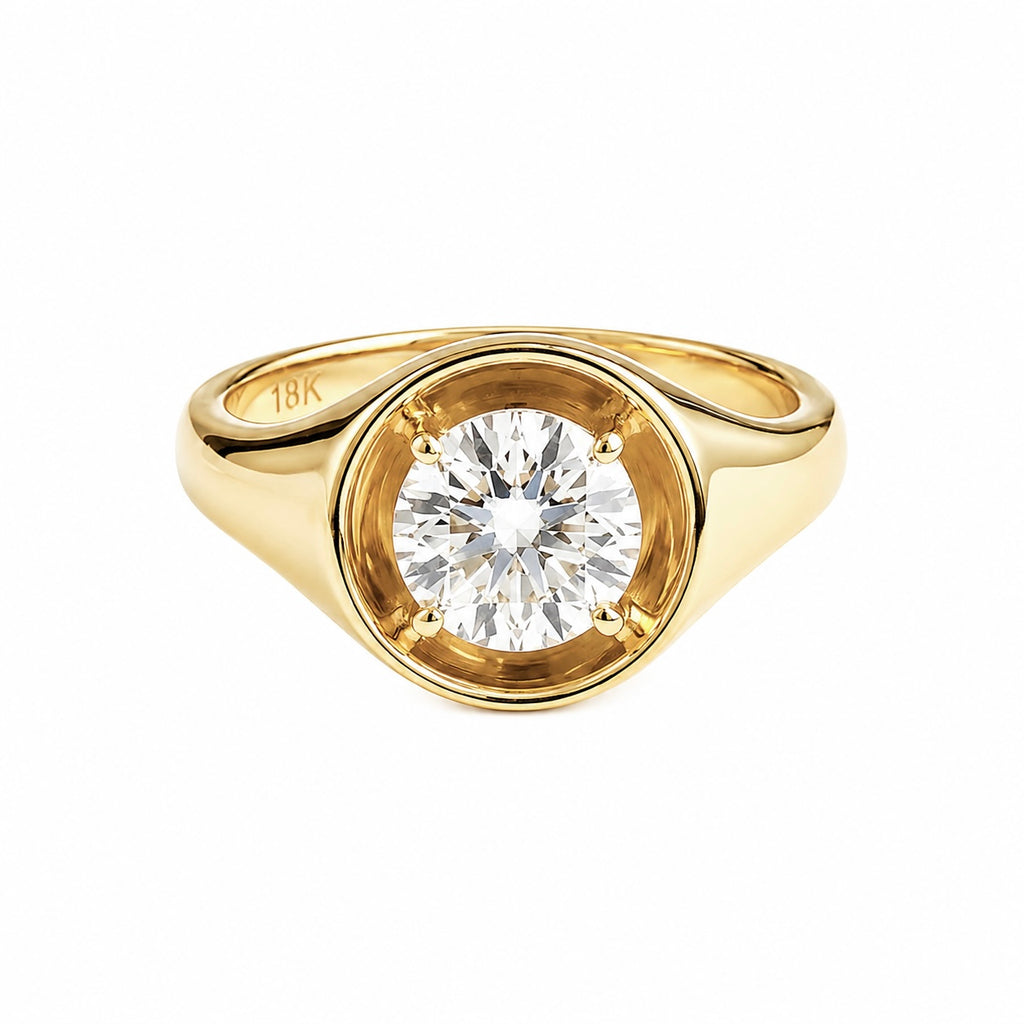 SIGNET COLLECTION - Dipped Heritage Diamond Setting