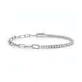 DAILY COLLECTION: Half Link, Half Tennis Bracelet