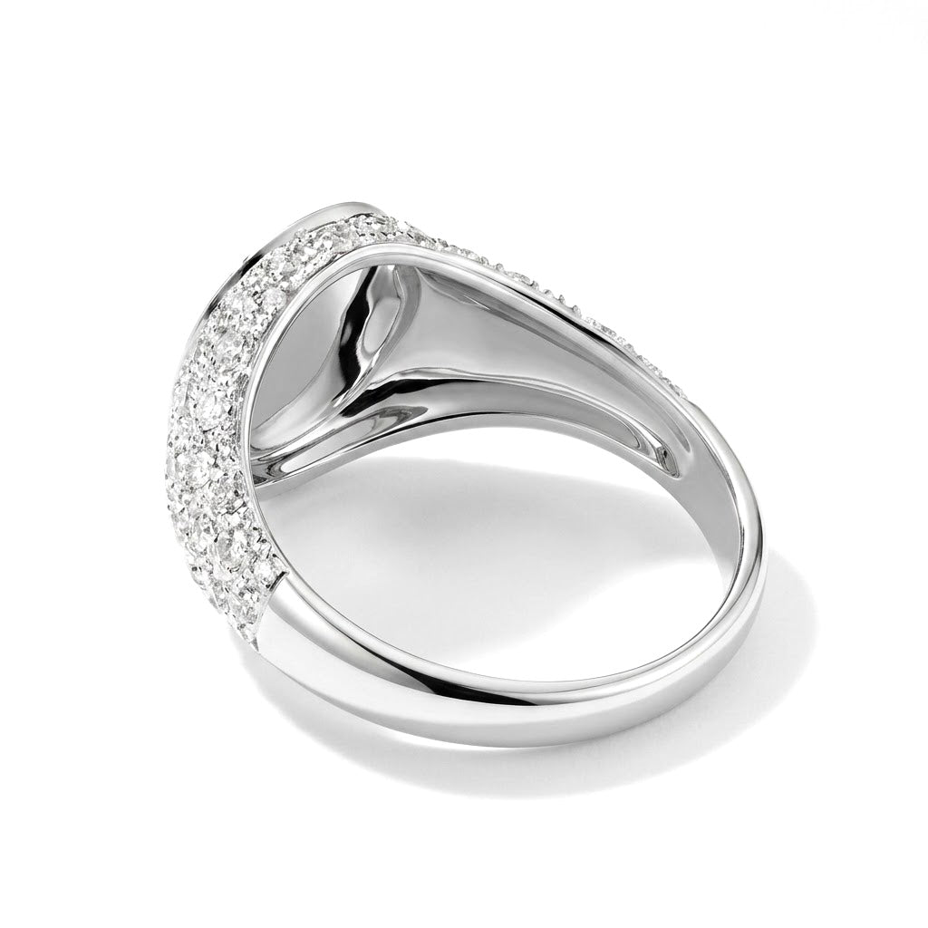 Diamond encrusted Signet