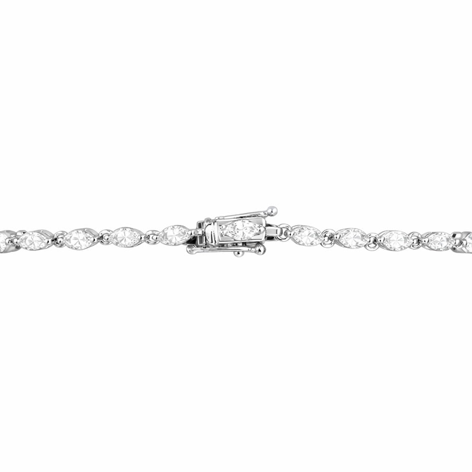 Marquise shaped tennis necklace