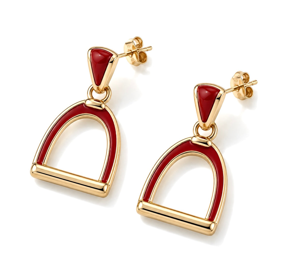 EQUESTRIAN COLLECTION: Stirrup Pendant Earring