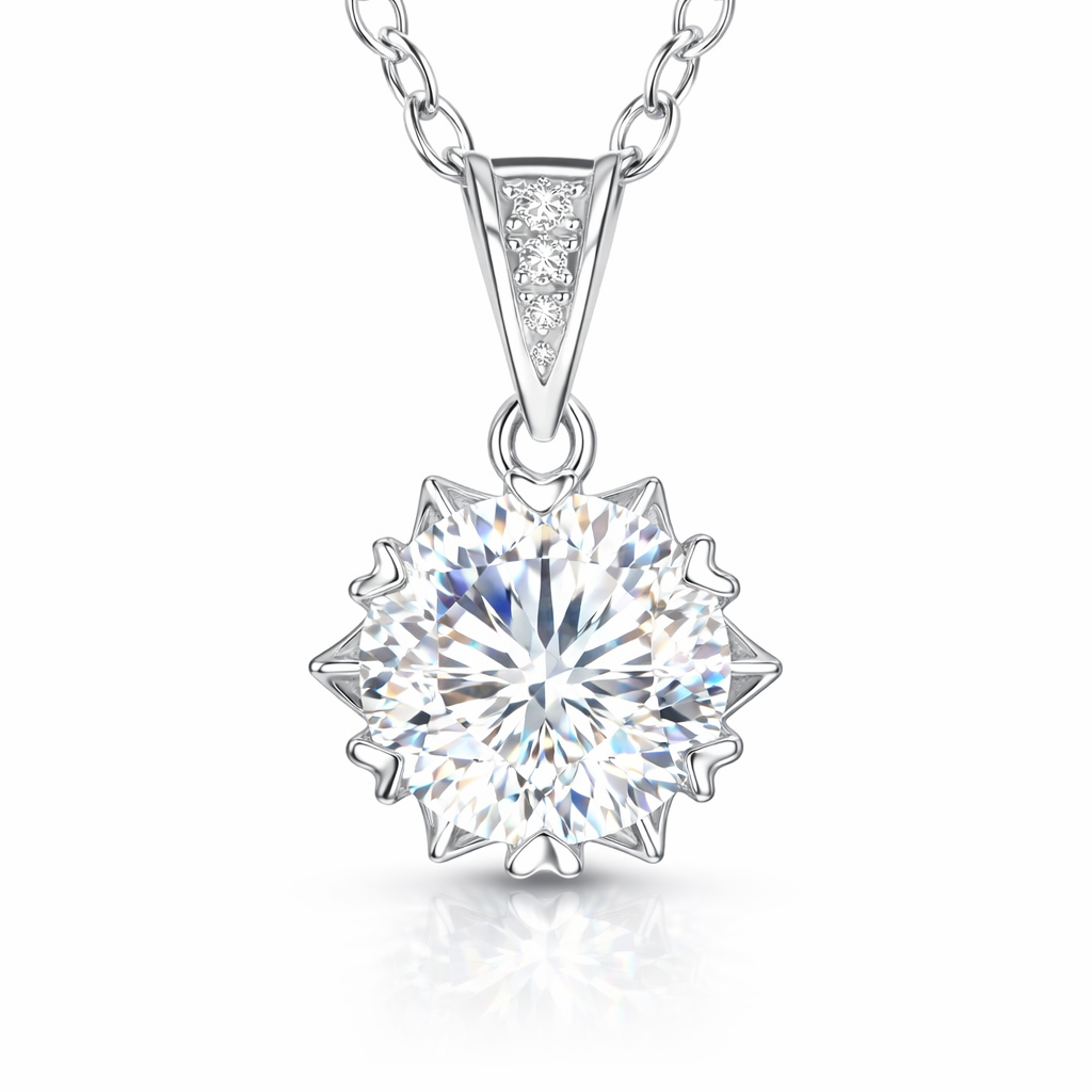 2ct Pendant Necklace,  White Gold (VVS1/D/Excellent)