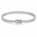 Round- Cut Bezel Tennis Bracelet