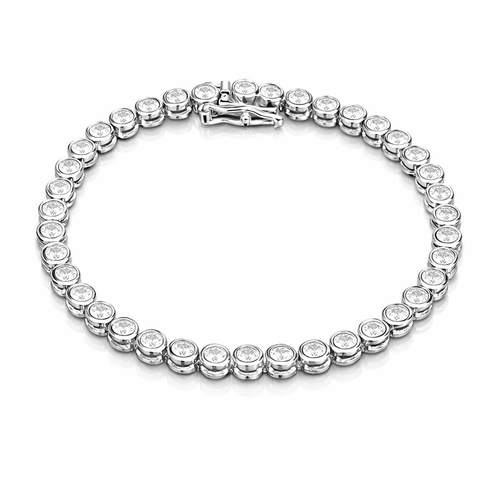 DAILY COLLECTION: Bezel Tennis Bracelet