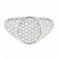 Diamond encrusted Signet