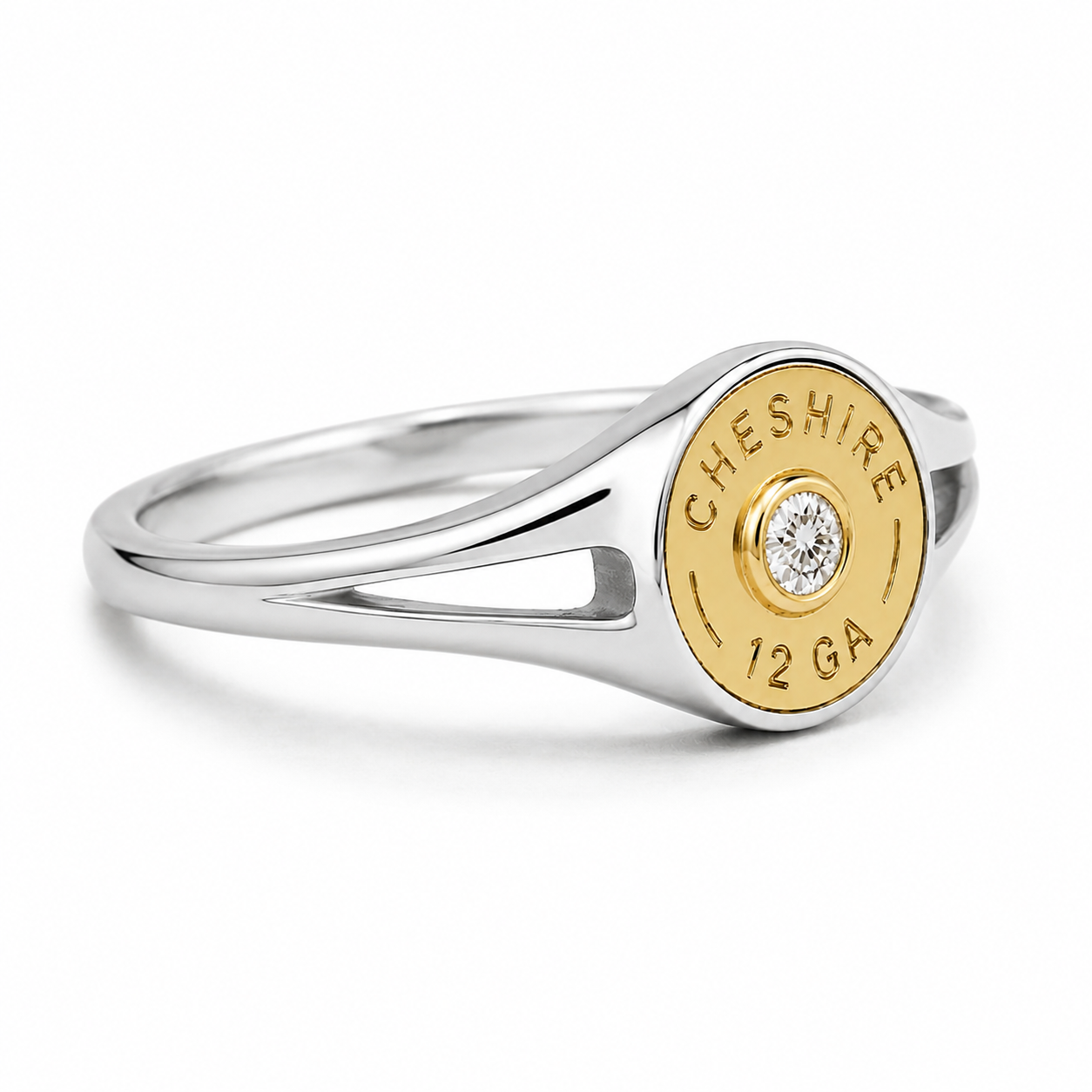 SHOTGUN COLLECTION: Cheshire 12 Gauge Link Mix Metal Signet