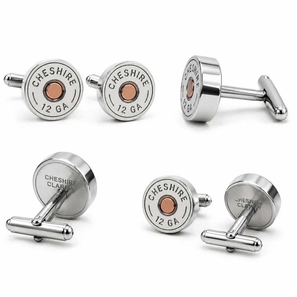 SHOTGUN COLLECTION: Cheshire 12 Gauge Silver Cuff Links