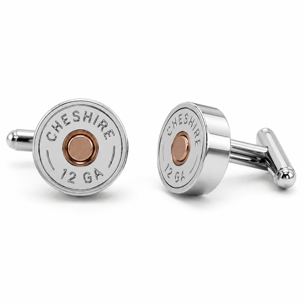 SHOTGUN COLLECTION: Cheshire 12 Gauge Silver Cuff Links