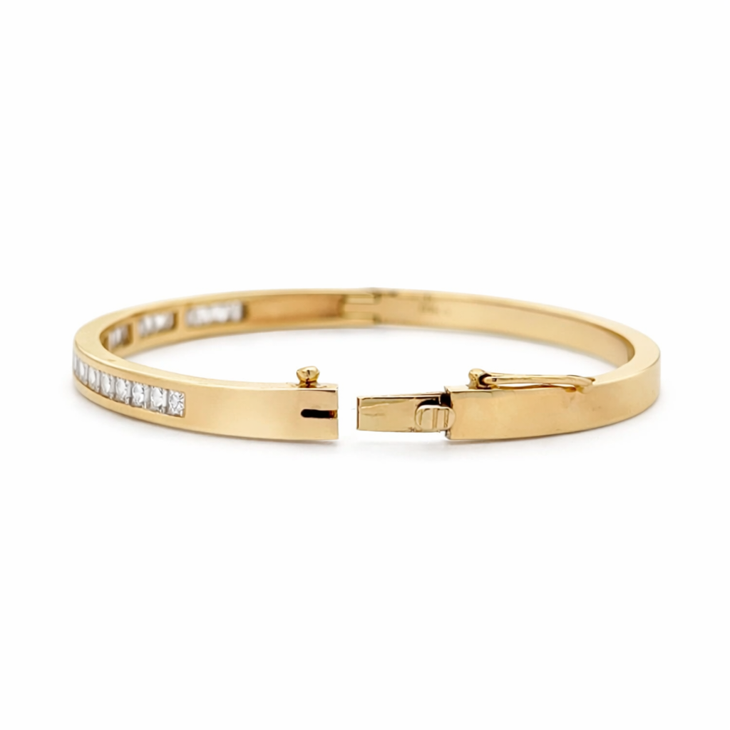 2.80ct Emerald Cut Bangle Bracelet
