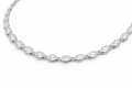 Marquise shaped tennis necklace