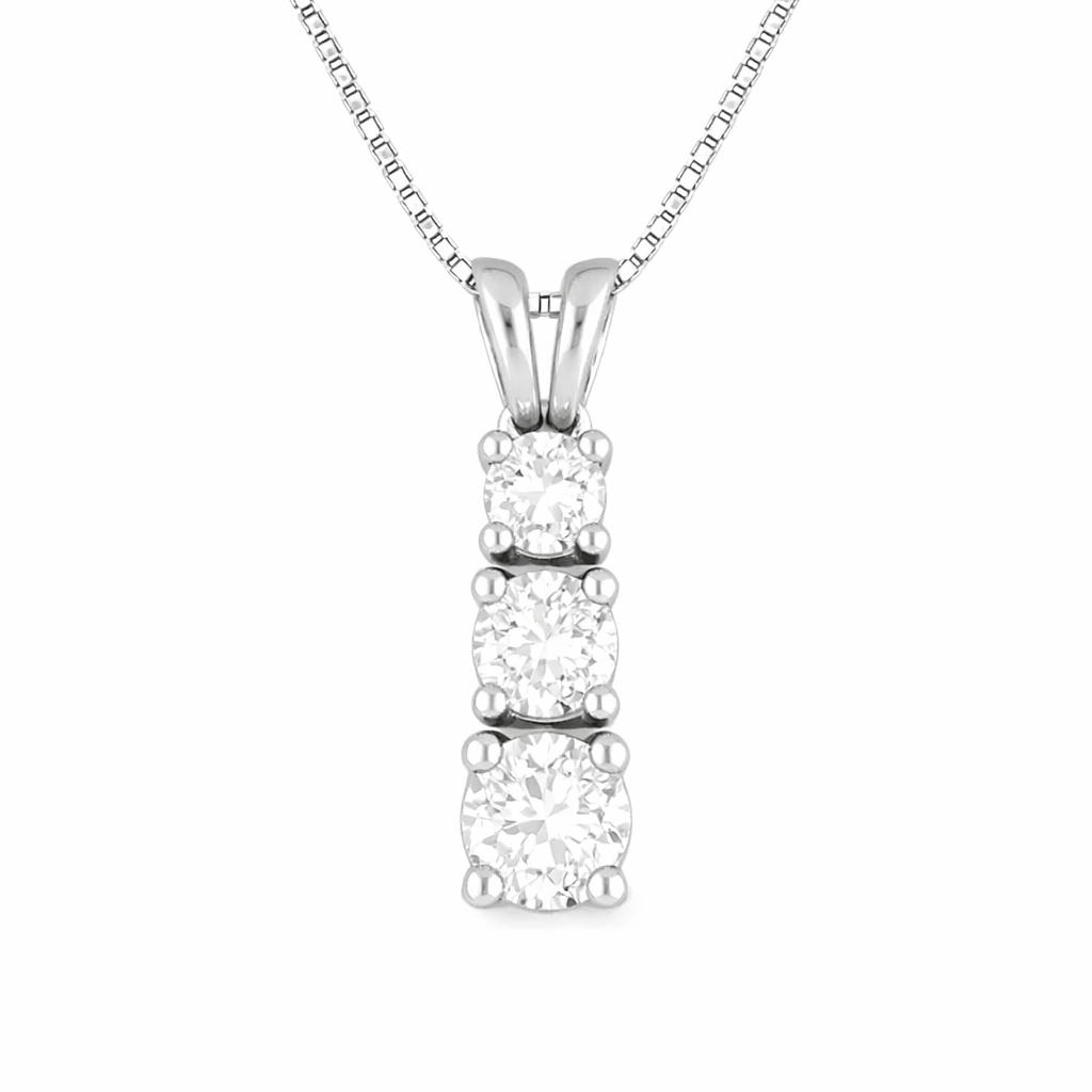 Three-Stone Pendant Necklace