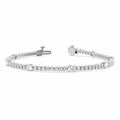 Oval and Round Tennis Bracelet