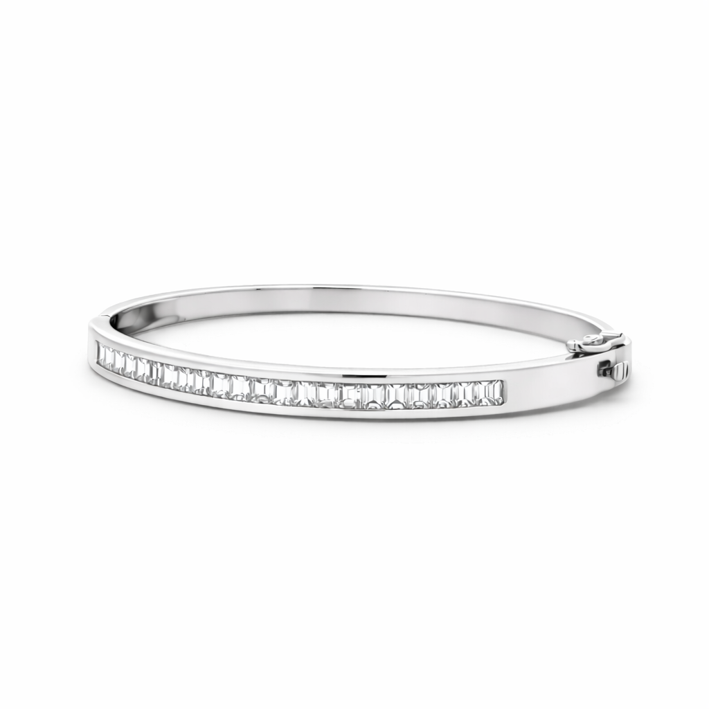 2.80ct Emerald Cut Bangle Bracelet